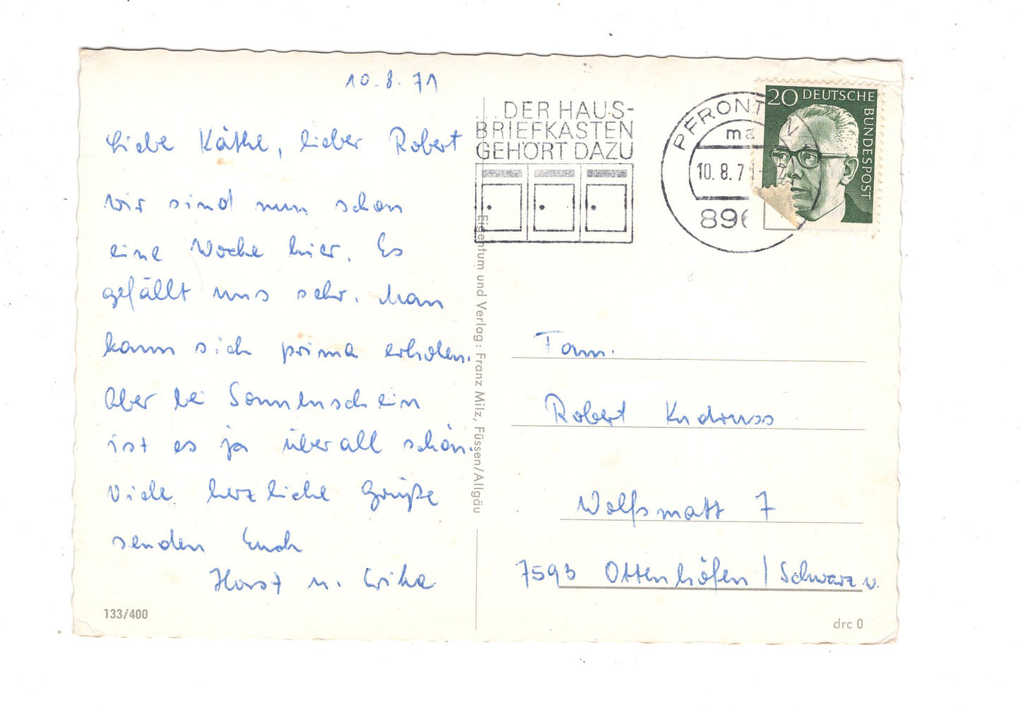 Ansichtskarte Herrliches Pfrontner Tal / M1-55