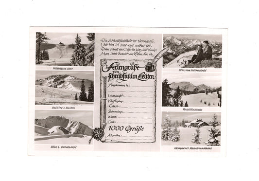 Ansichtskarte Kemptener Naturfreundehaus / Horn bei Immenstadt