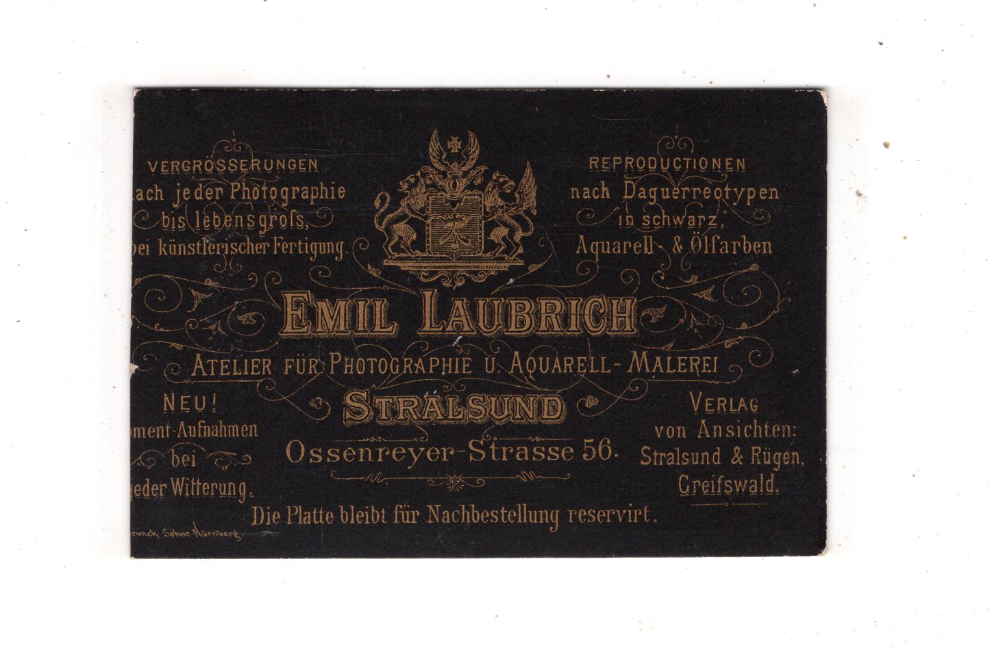 Fotografie Niedliche kleine Mädchen - Stralsund 1880er