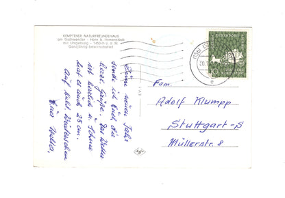 Ansichtskarte Kemptener Naturfreundehaus / Horn bei Immenstadt