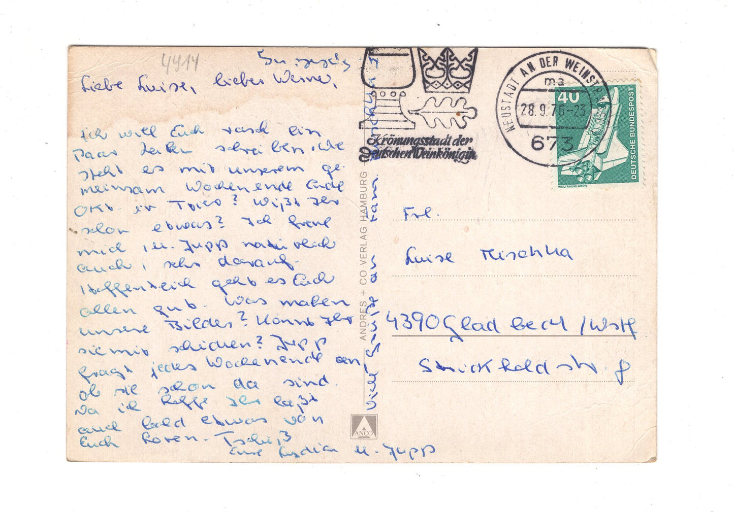 Ansichtskarte Neustadt an der Weinstraße / I1-62