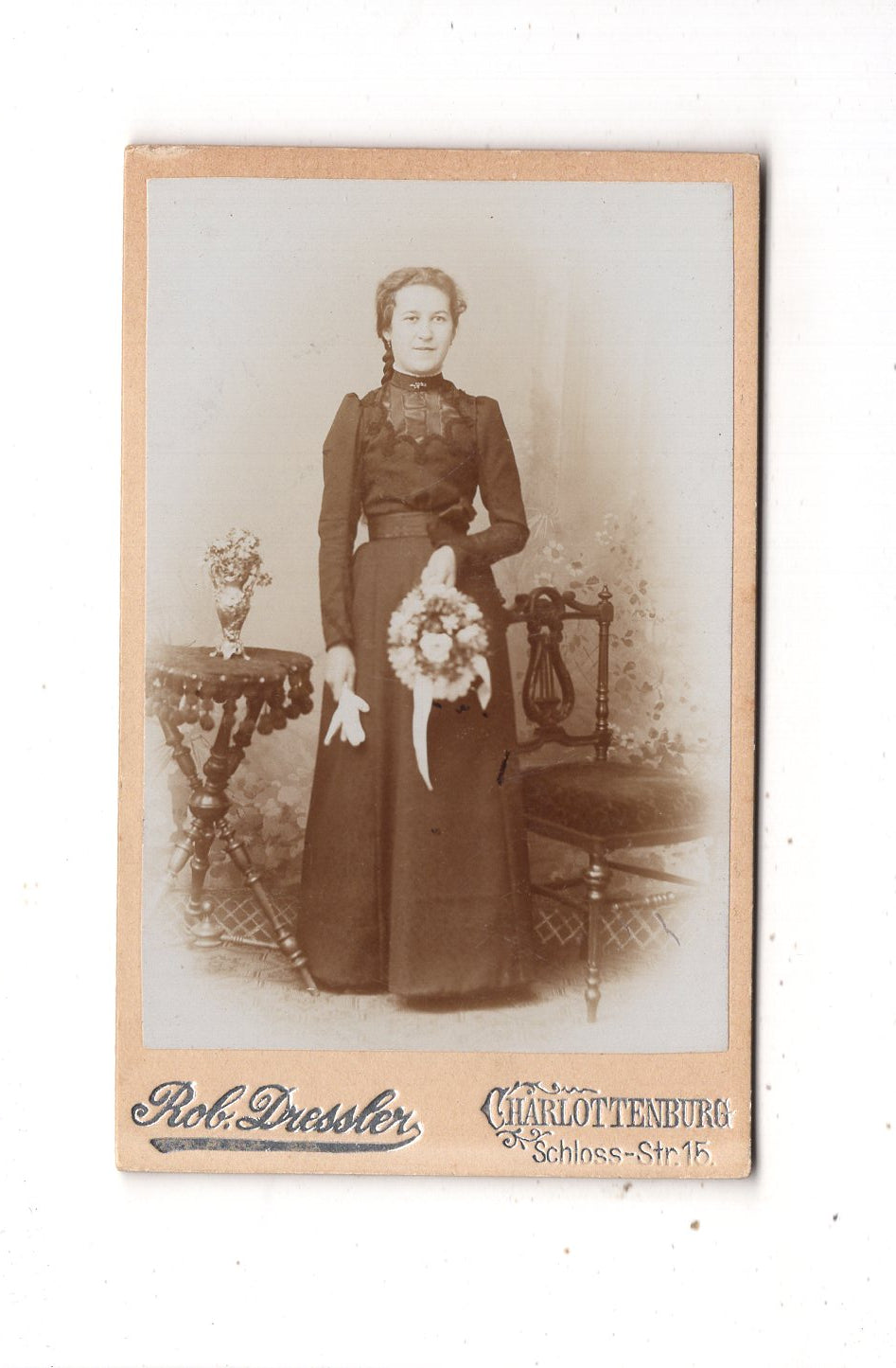 Fotografie Feines junges Mädchen - Charlottenburg 1890er