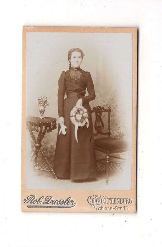 Fotografie Feines junges Mädchen - Charlottenburg 1890er