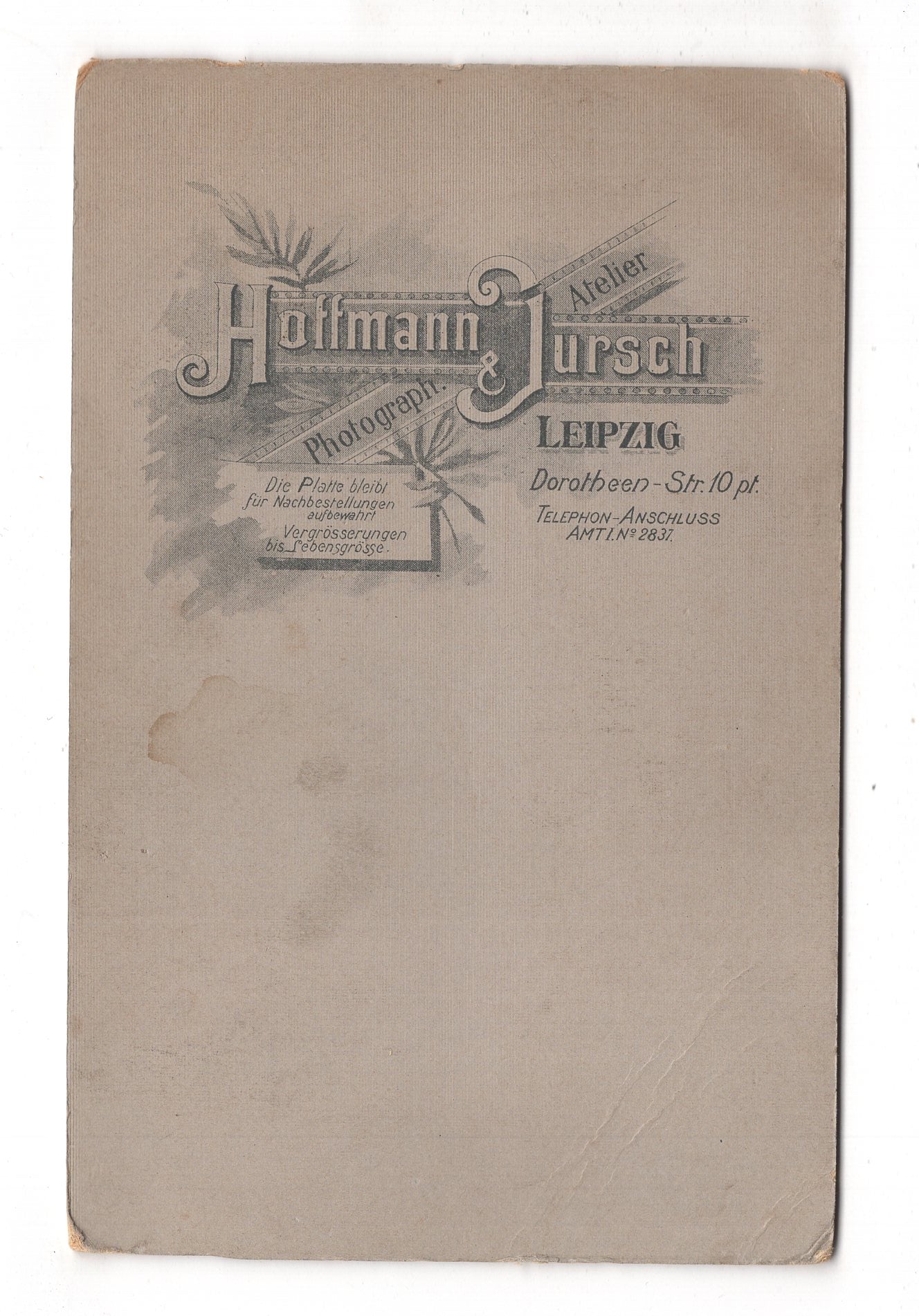 Fotografie Feines Paar - Leipzig um 1900 / CAB X-22