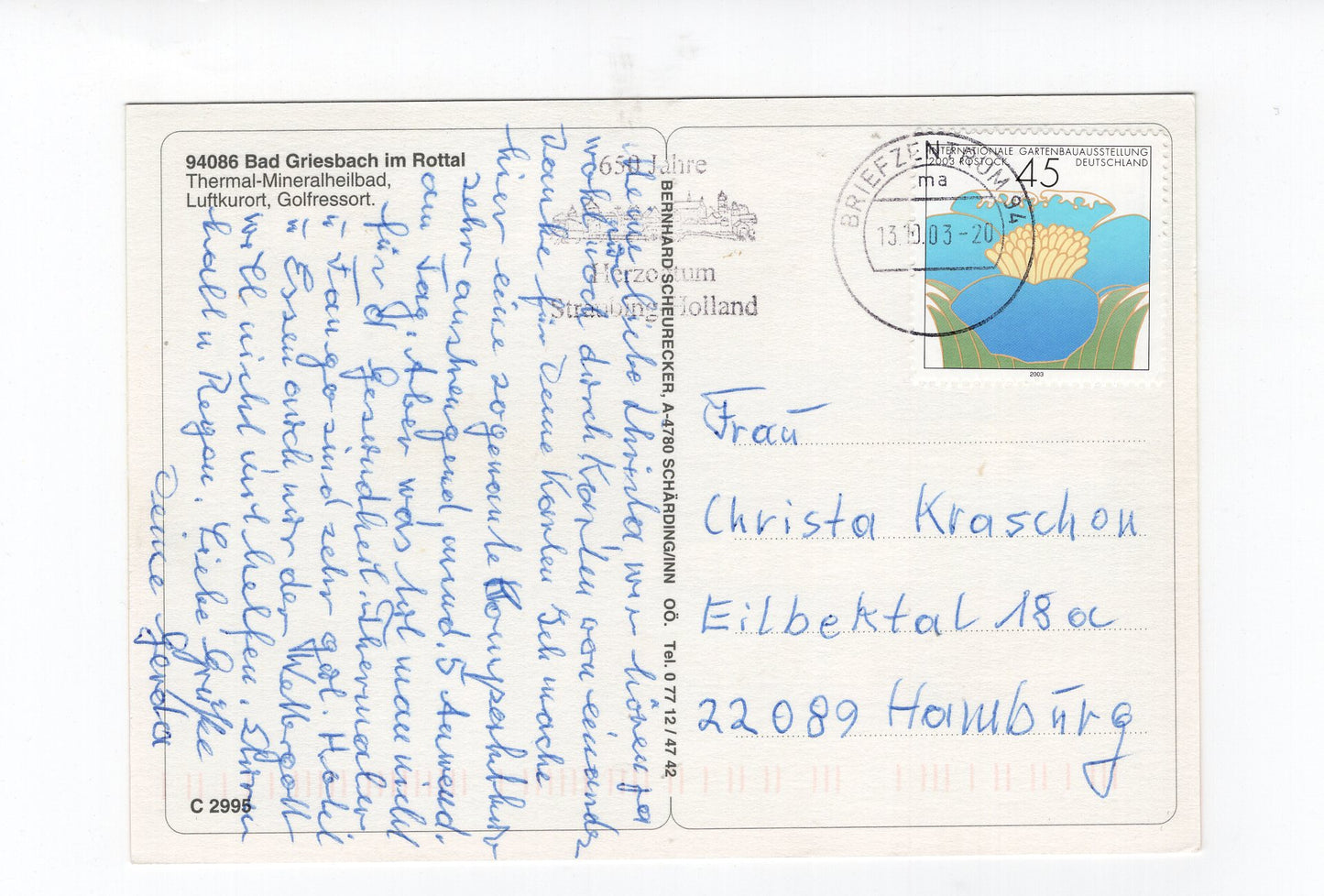 Ansichtskarte Bad Griesbach Im Rottal