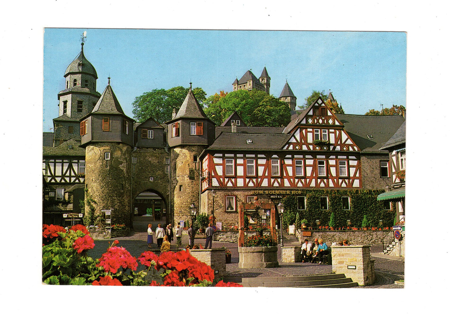 Ansichtskarte Braunfels an der Lahn / Marktplatz