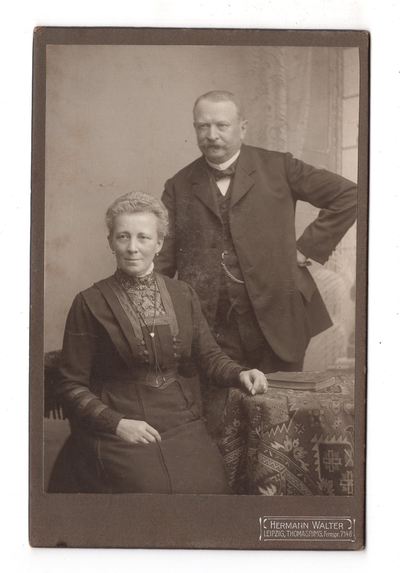 Fotografie Feines Paar - Leipzig um 1900 / CAB X-22