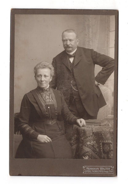 Fotografie Feines Paar - Leipzig um 1900 / CAB X-22