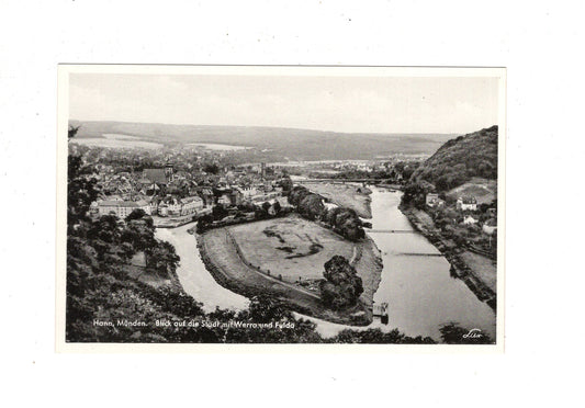 Ansichtskarte Hann. Münden / Stadt mit Werra und Fulda / J1-58