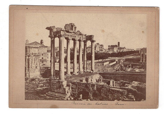 Fotografie Roma Rom / Forum Romanum / Italien - 1870er / CAB V-20