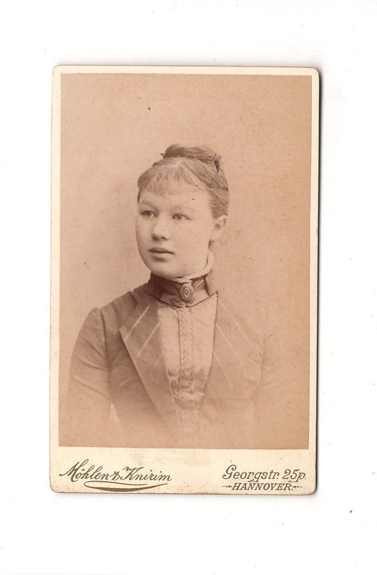 Fotografie Damenportrait - Hannover 1880er / CDV C1-14