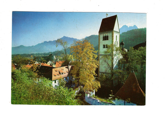 Ansichtskarte Füssen im Ostallgäu / Blick vom Hohen Schloss / M1-55