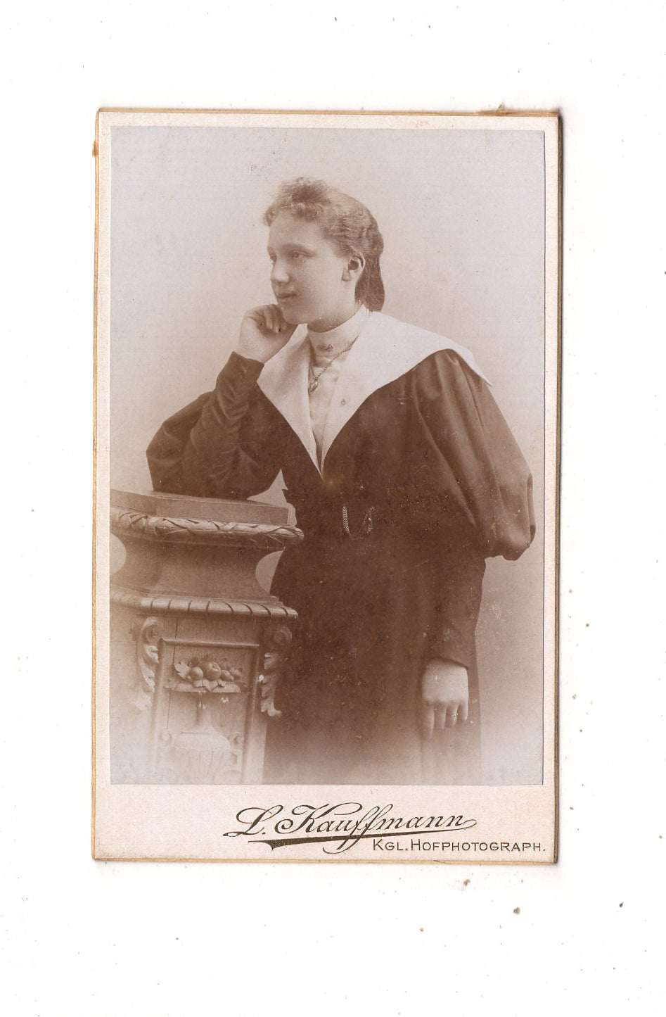 Fotografie Feines junges Mädchen - Bad Kreuznach 1890er