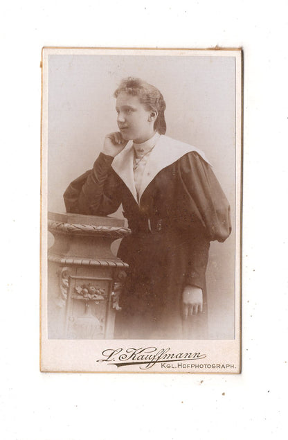 Fotografie Feines junges Mädchen - Bad Kreuznach 1890er
