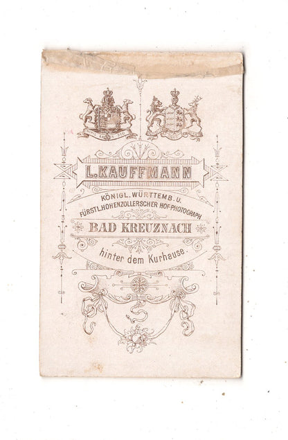 Fotografie Feines junges Mädchen - Bad Kreuznach 1890er
