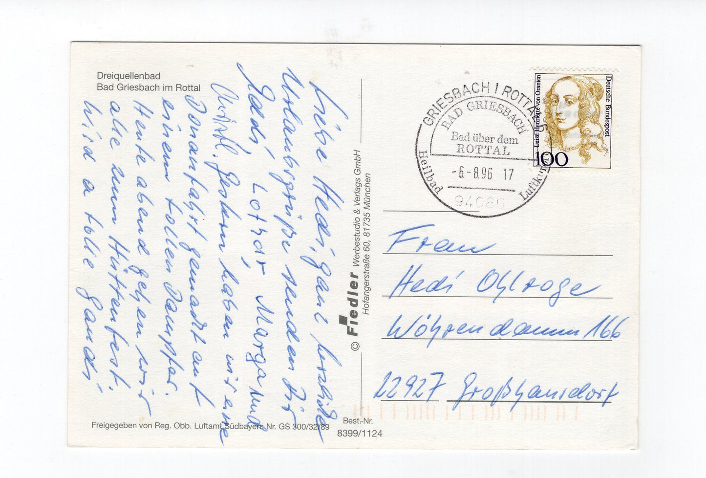 Ansichtskarte Bad Griesbach Im Rottal