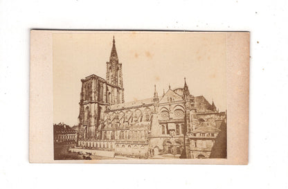 Fotografie Münster von Straßburg - 1870er