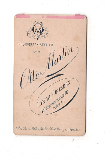 Fotografie Niedlicher kleiner Junge - Löbtau-Dresden 1890er / CDV M1-17