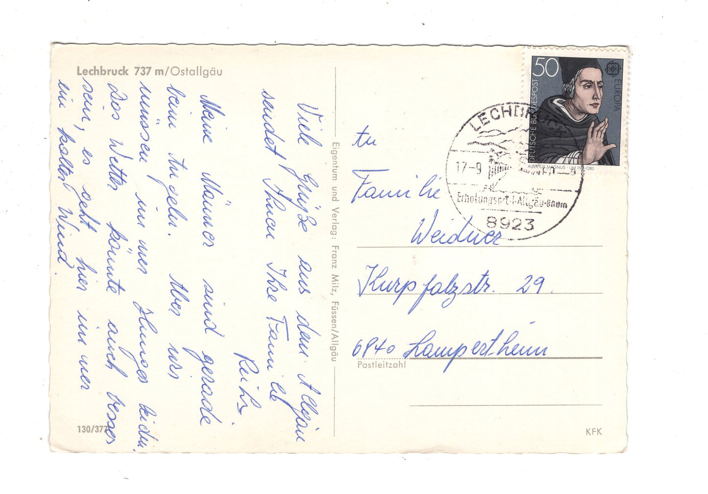 Ansichtskarte Lechbruck / Ostallgäu / M1-55