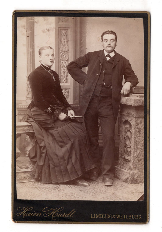 Fotografie Feines Paar - Limburg & Weilburg 1880er / CAB X-22