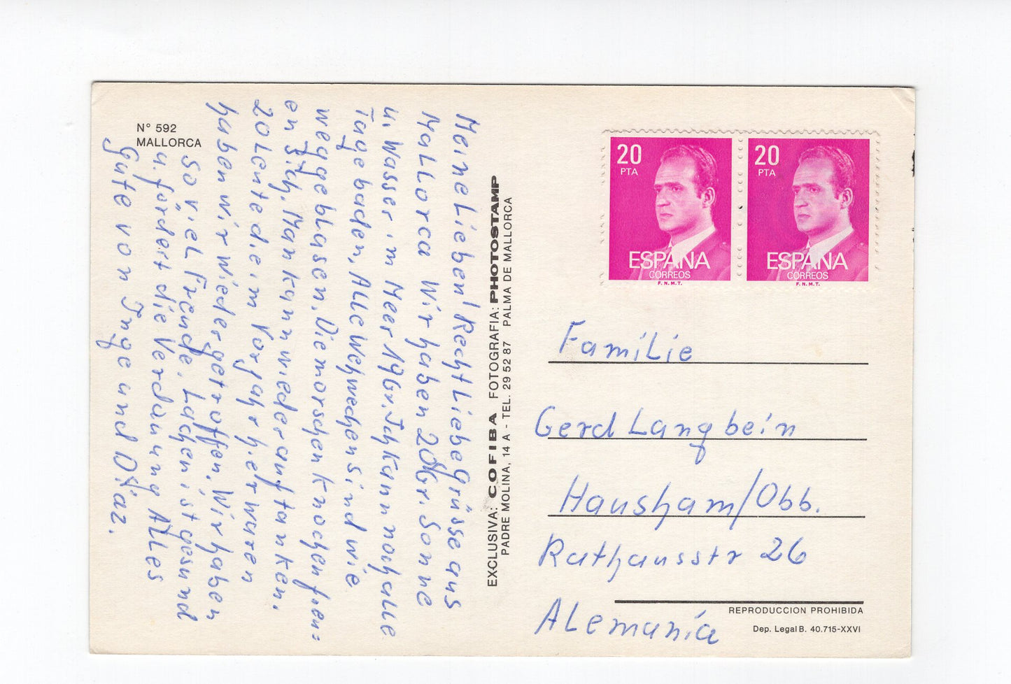 Ansichtskarte Mallorca / Spanien