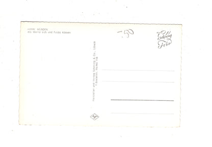 Ansichtskarte Hann. Münden / Wo Werra und Fulda sich küssen / J1-58