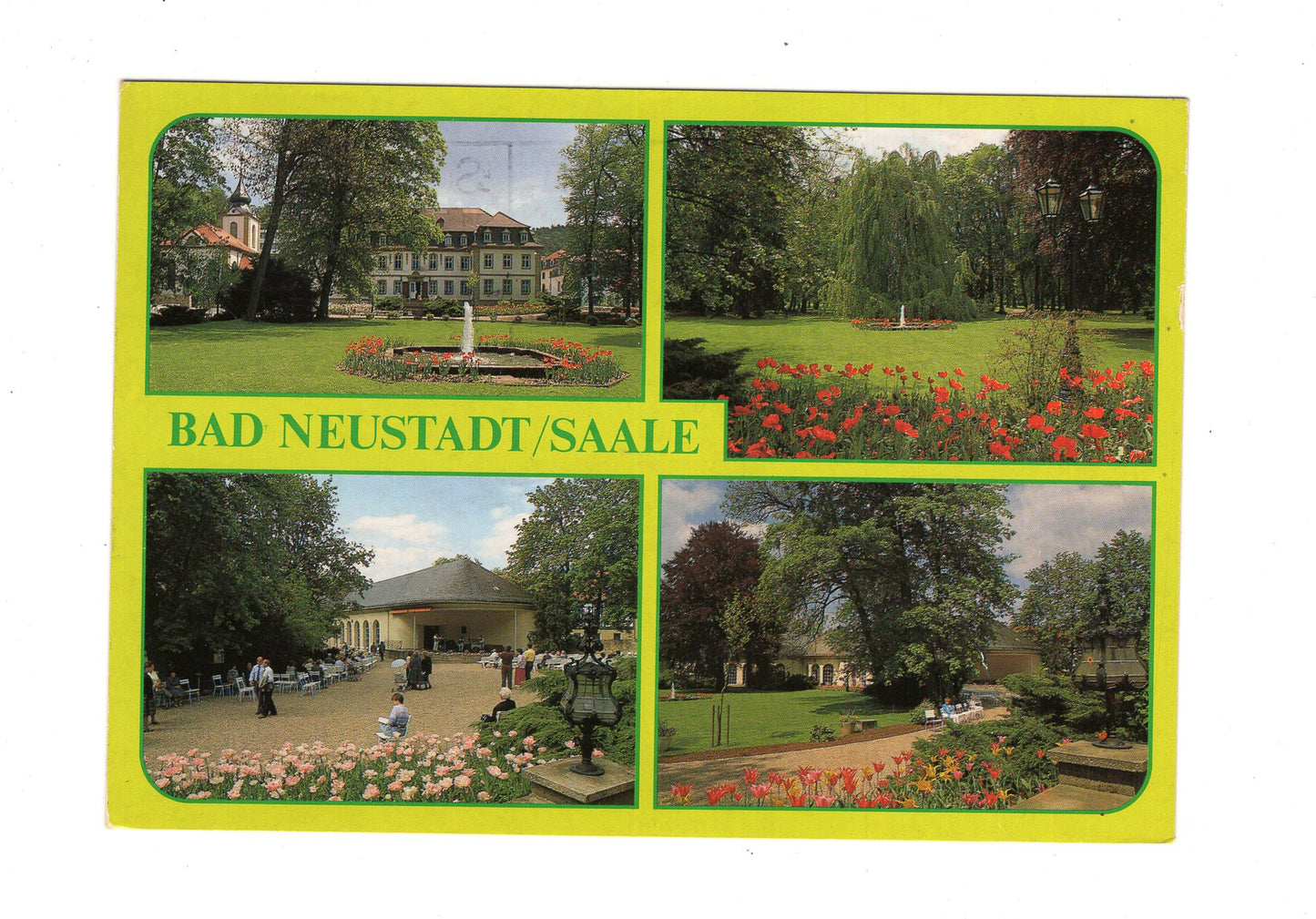 Ansichtskarte Bad Neustadt an der Saale / Kurgarten