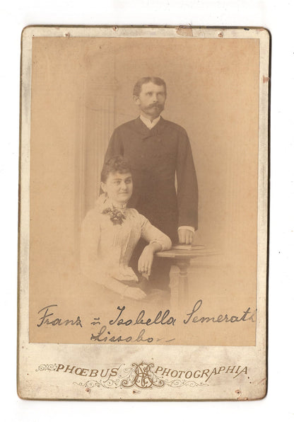 Fotografie Feines Paar / benannt - Lisboa Lissabon 1880er / CAB X-22