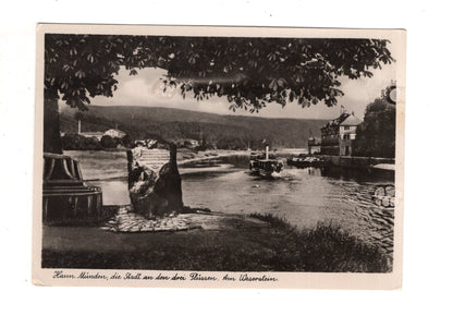 Ansichtskarte Hann. Münden / Am Weserstein / J1-58