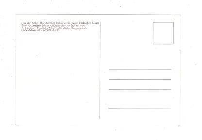 Ansichtskarte Berlin / Hochbahnhof Bülowstraße / K1-51