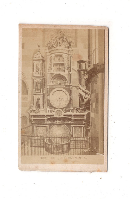 Fotografie Das Münster in Straßburg / Astronomische Uhr - 1870er