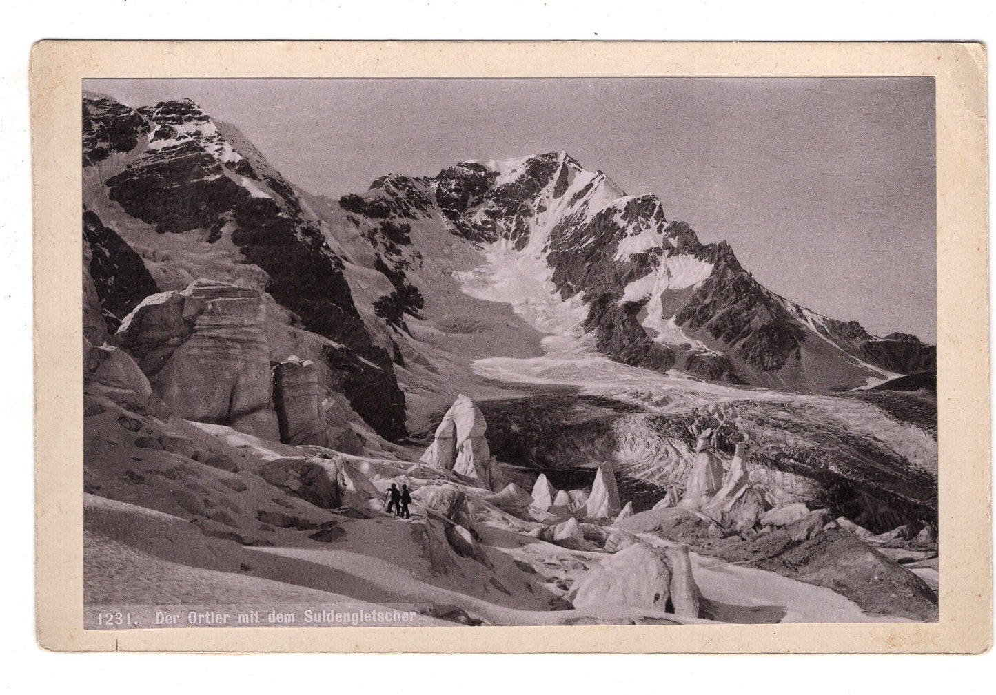 Fotografie Ortler mit Suldengletscher / Italien - um 1890 / CAB V-20
