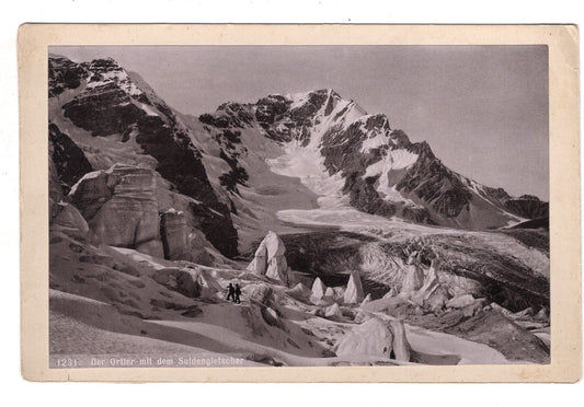 Fotografie Ortler mit Suldengletscher / Italien - um 1890 / CAB V-20