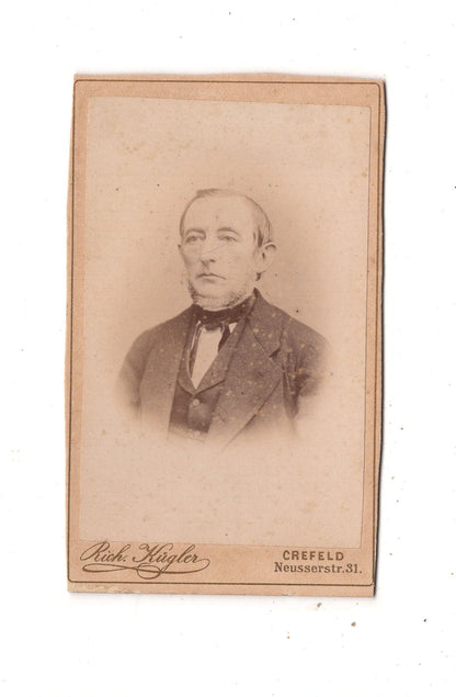 Fotografie Herrenportrait - Krefeld um 1880