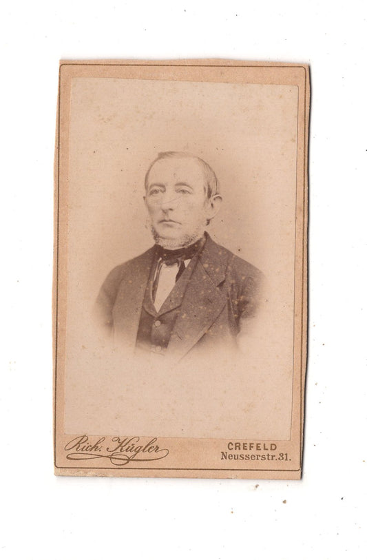 Fotografie Herrenportrait - Krefeld um 1880