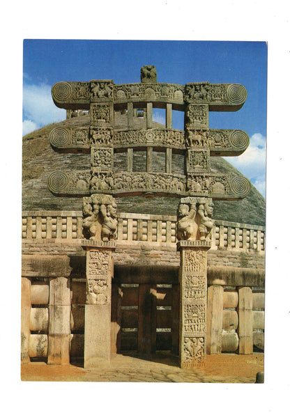 Ansichtskarte Buddhist Stupa / Sanchi / Madhya / Pradesh / Indien