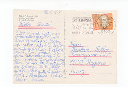 Ansichtskarte Städt. Schullandheim Krainsberger-Hof / Schliersee