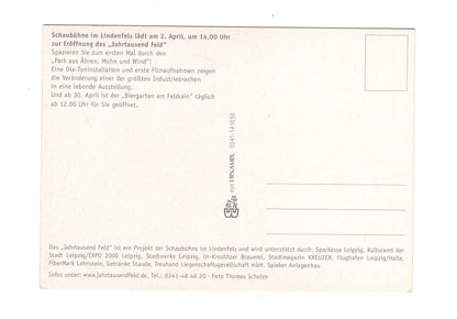 Ansichtskarte Leipzig / Schaubühne im Lindenfels / Jahrtausend Feld / H1-64