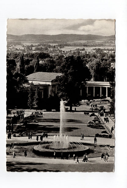 Ansichtskarte Bad Oeynhausen / Wasserspiele und Wandelhalle