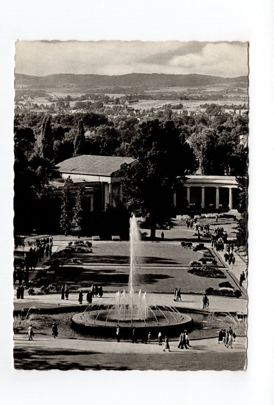 Ansichtskarte Bad Oeynhausen / Wasserspiele und Wandelhalle