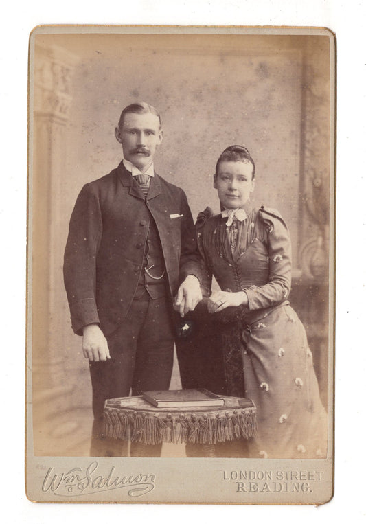 Fotografie Feines Paar - Reading 1880er / CAB X-23