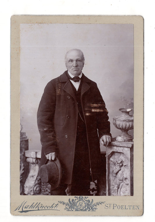 Fotografie Feiner Herr / benannt : Johann Wendt - St. Pölten 1896