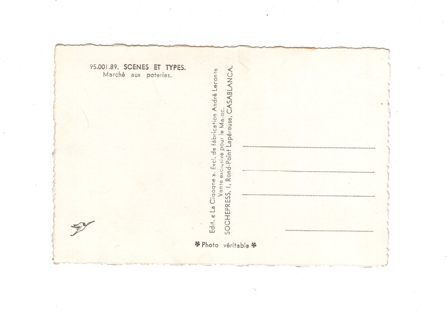 Ansichtskarte Marche aux poteries / Marokko