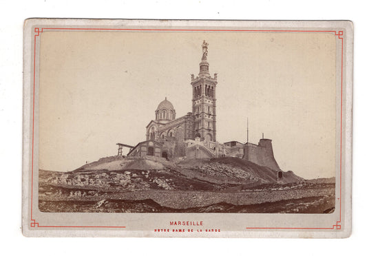 Fotografie Marseille / Notre Dame de la Garde / Frankreich - um 1880 / CAB V-20