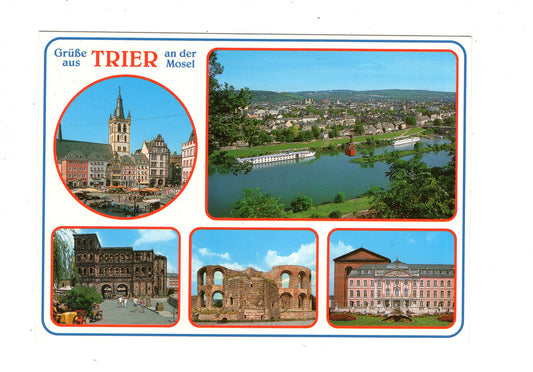 Ansichtskarte Trier an der Mosel / Hauptmarkt +++ / M1-56