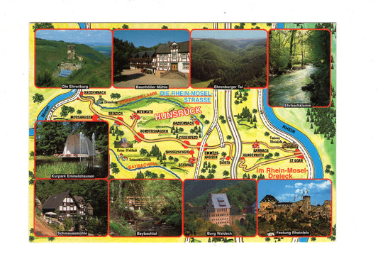 Ansichtskarte Wandergebiet Vorderhunsrück