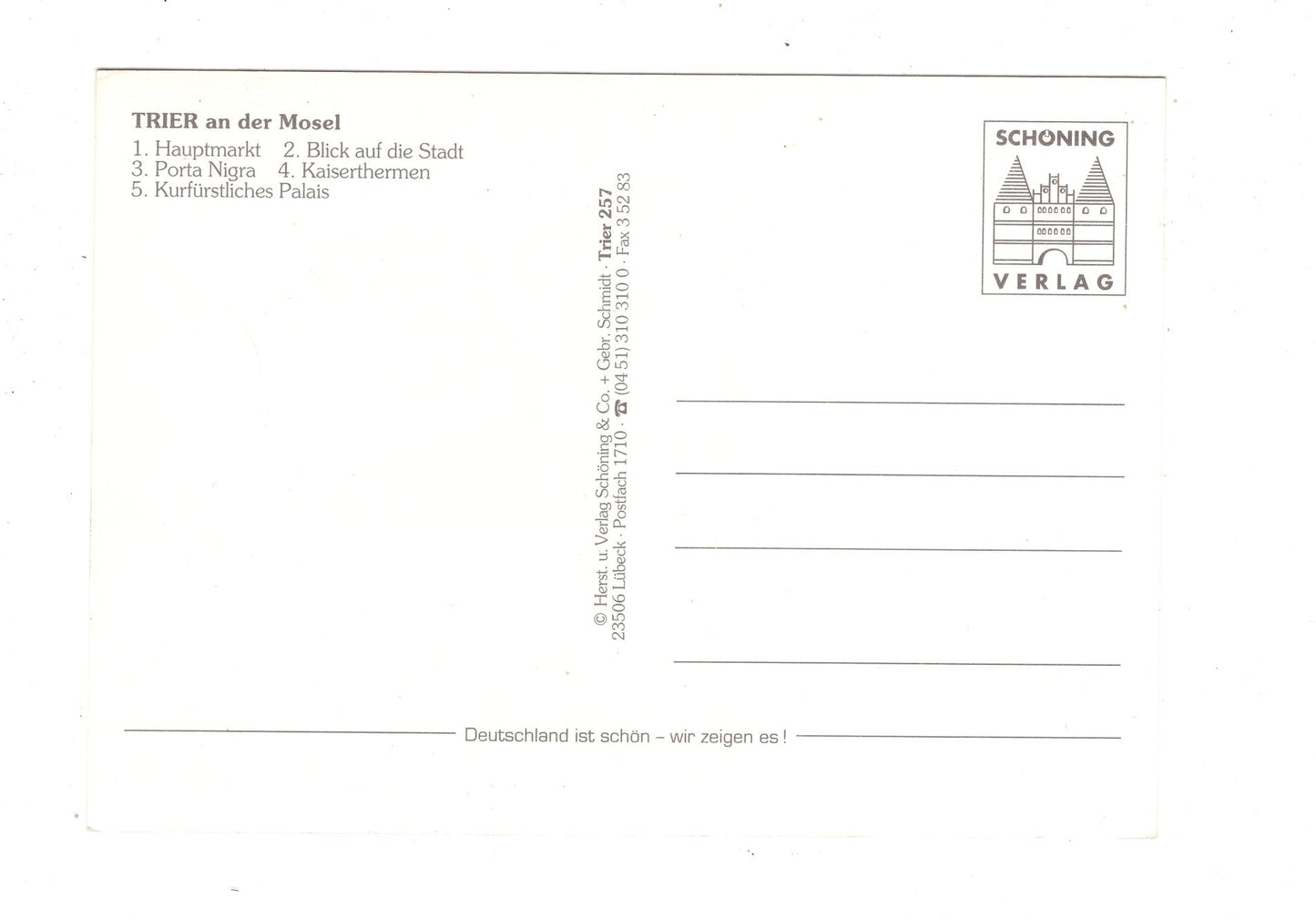 Ansichtskarte Trier an der Mosel / Hauptmarkt +++ / M1-56