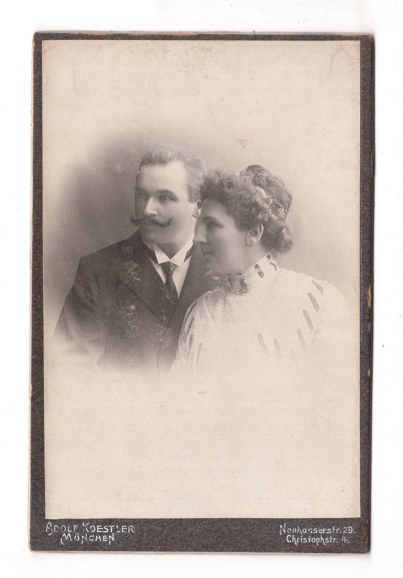 Fotografie Feines Paar - München 1900er / CAB X-23