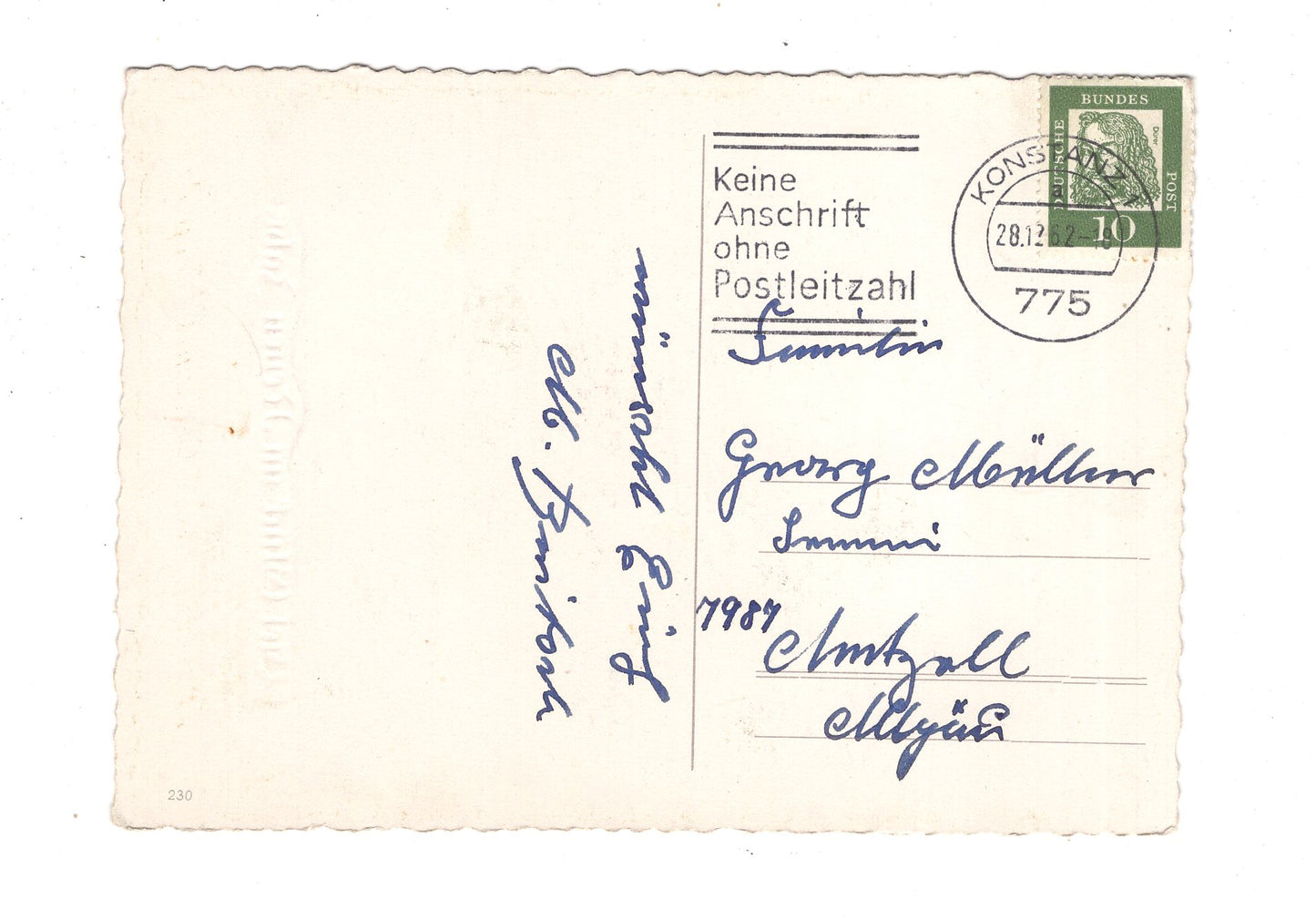 Ansichtskarte Feiertage / Frohes neues Jahr / K1-69