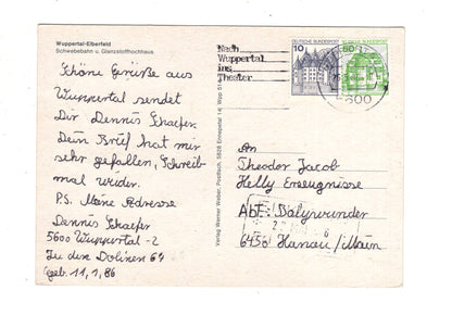 Ansichtskarte Wuppertal-Elberfeld / Schwebebahn +++ / J1-58